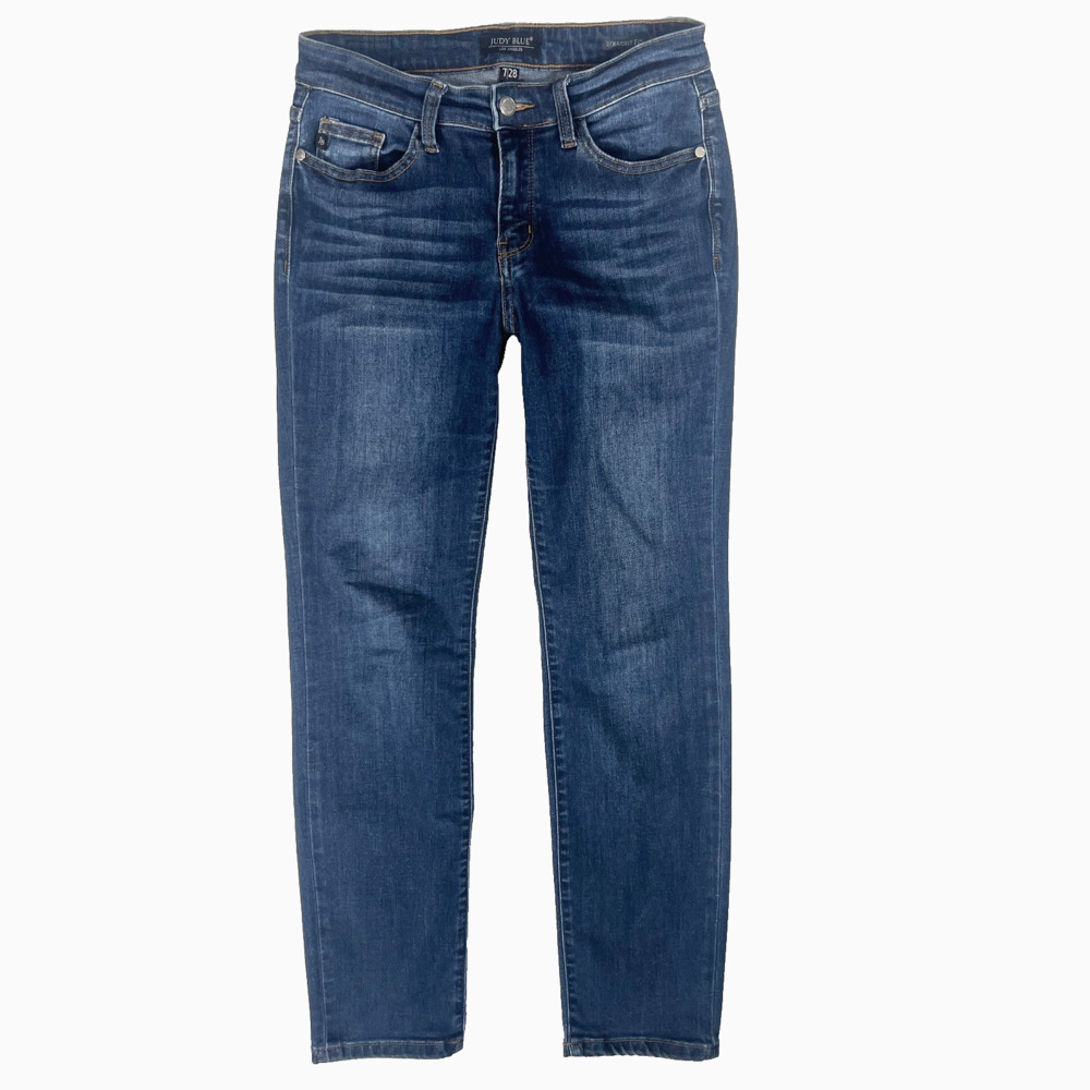 Judy Blue JB82356 DK Jeans 7 28 High Waist Classic Straight 90s Stretch Minimal